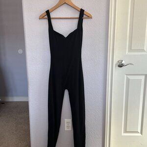 Oh Polly Amorino Sweetheart Neckline Black Backless Jumpsuit